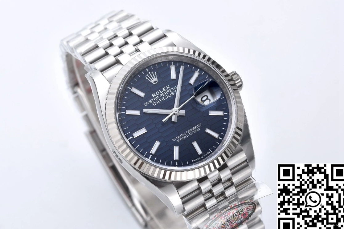 Blue Clean 36mm M126234 Factory Rolex Datejust Motif Dial 0707